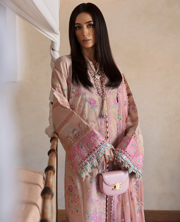 REPUBLIC UNSTITCHED 3PC | ILANA EID LUXURY LAWN |Lumiere (D8-B)