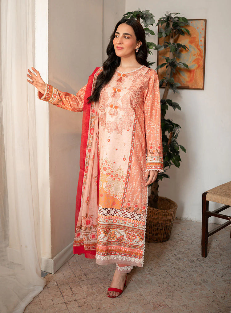 SELENE BY ROHEENAZ FALL UN-STITCHED 3PC | Ezra