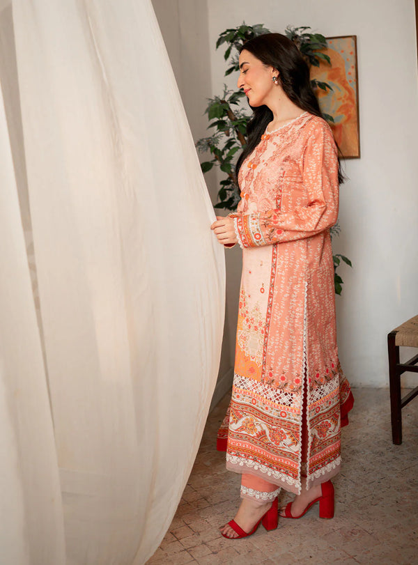 SELENE BY ROHEENAZ FALL UN-STITCHED 3PC | Ezra