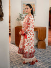 SELENE BY ROHEENAZ FALL UN-STITCHED 3PC | Russet