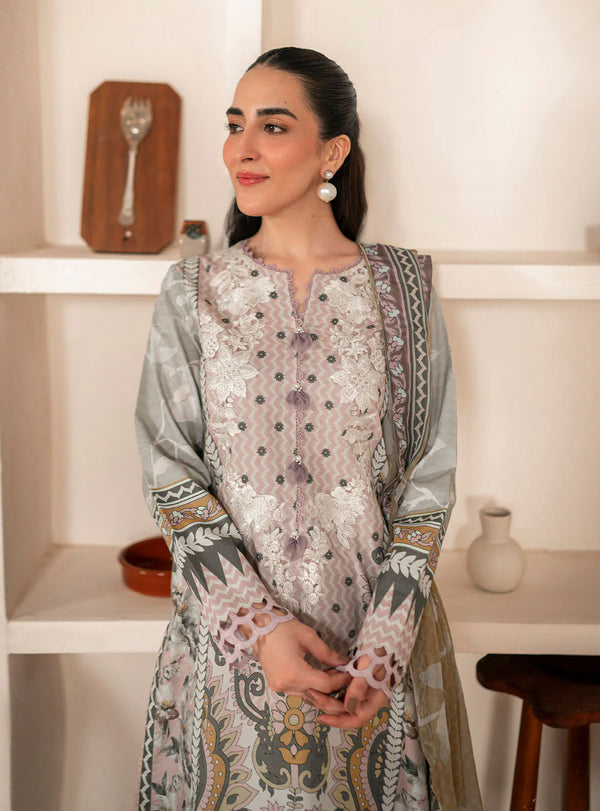 SELENE BY ROHEENAZ FALL UN-STITCHED 3PC | Autumnal