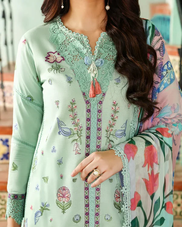 SUMMER REVERIE BY ROHEENAZ UN-STITCHED 3PC | Rosaline