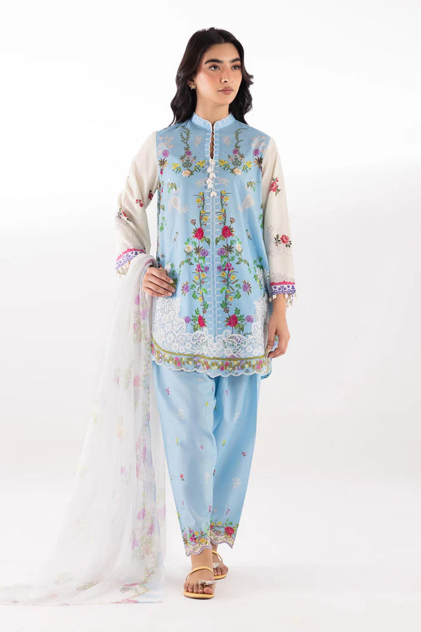 SANA SAFINAZ FESTIVE RTW SC26MUZ203BP3Stitched Embroidered Muzlin Lawn Suit