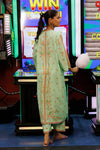 SANA SAFINAZ FESTIVE SS26BSP107P2T Stitched Printed Linen Shirt + Culotte