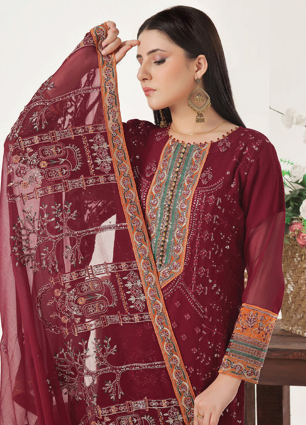 Sidra By Bin Hameed Luxury Chiffon Semi Stitched 3pcs