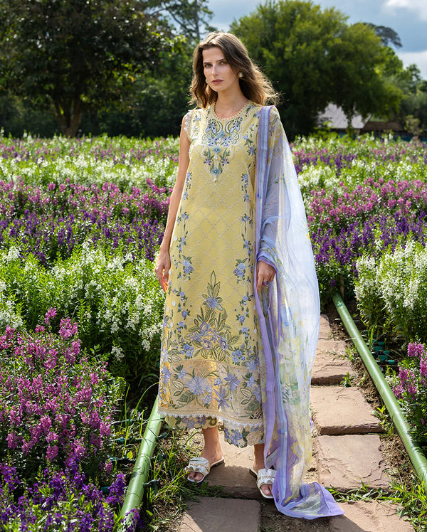 THE SECRET GARDEN BY MUSHQ UN-STITCHED 3PC | Sunlit Meadow
