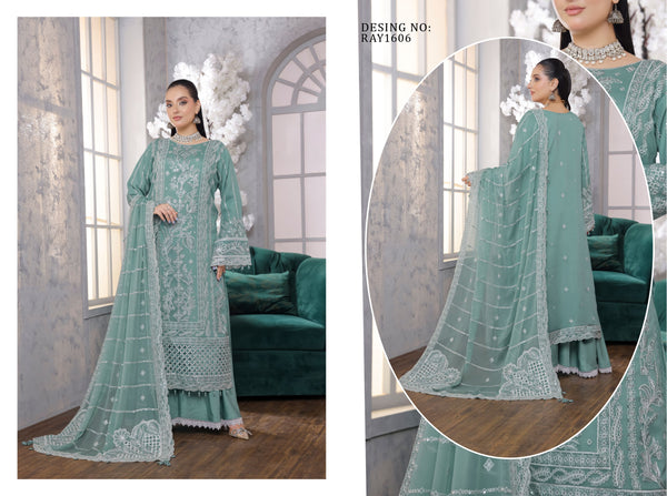 UKASH BY BIN HAMEED SEM-STITCHED | RAY1606