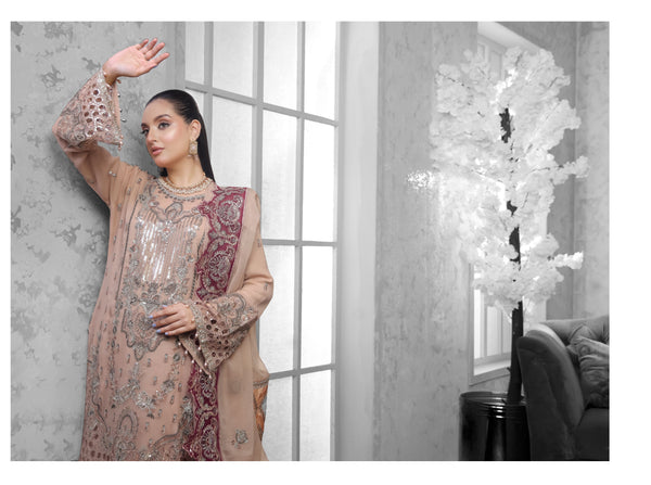 UKASH BY BIN HAMEED SEM-STITCHED | RAY1604