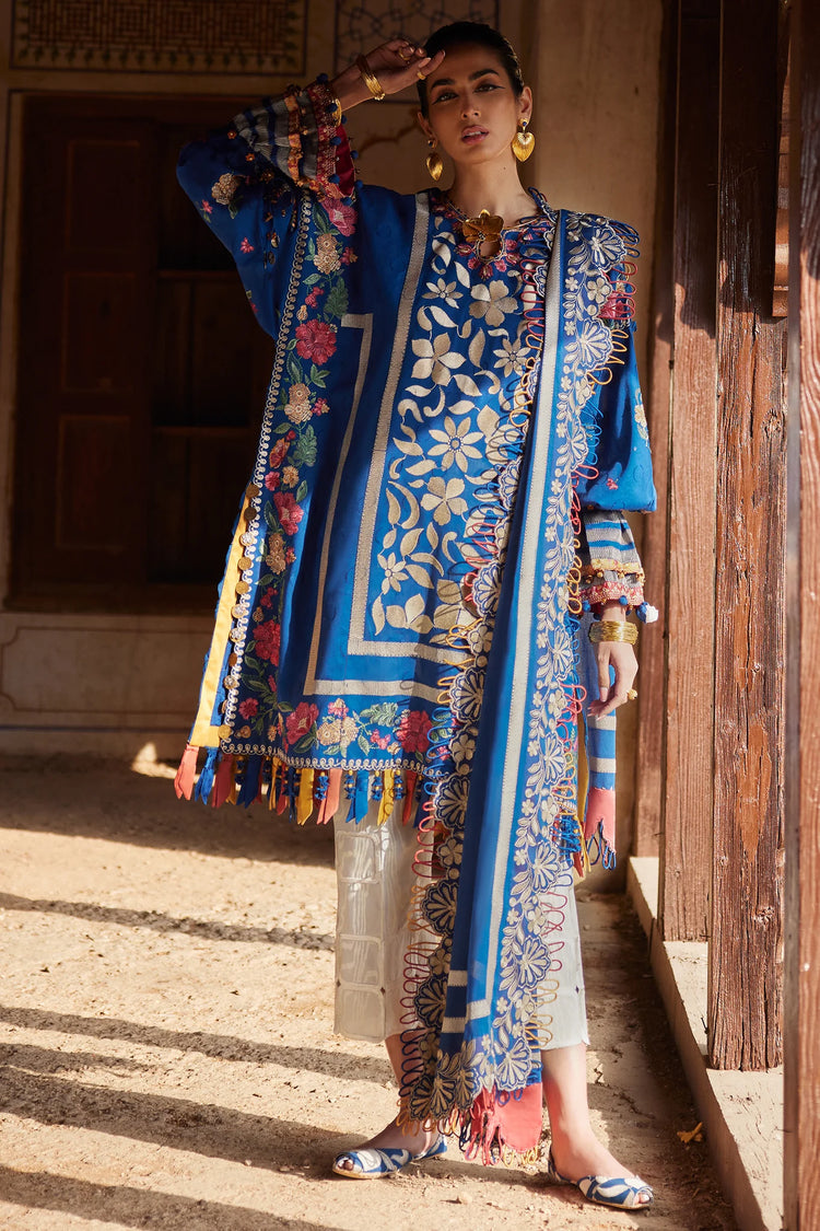ELAN LUXURY UN-STITCHED 3PC | EL25-08 A
