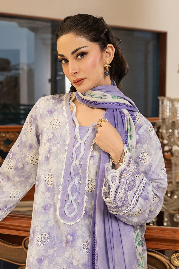 ZELLBURY CHIKANKARI UN-STITCHED 3PC | 4004