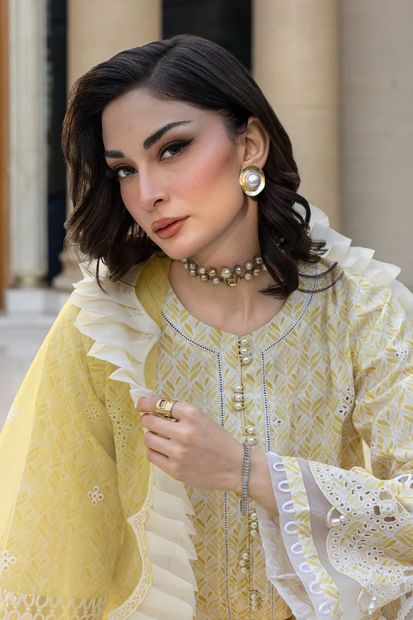 ZELLBURY CHIKANKARI UN-STITCHED 3PC | 4005