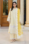 ZELLBURY CHIKANKARI UN-STITCHED 3PC | 4005