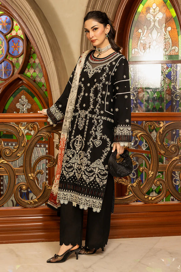 ZELLBURY CHIKANKARI UN-STITCHED 3PC | 0468
