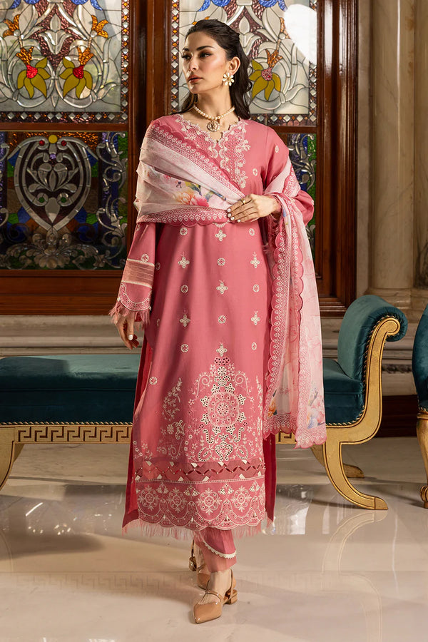 ZELLBURY CHIKANKARI UN-STITCHED 3PC | 4010