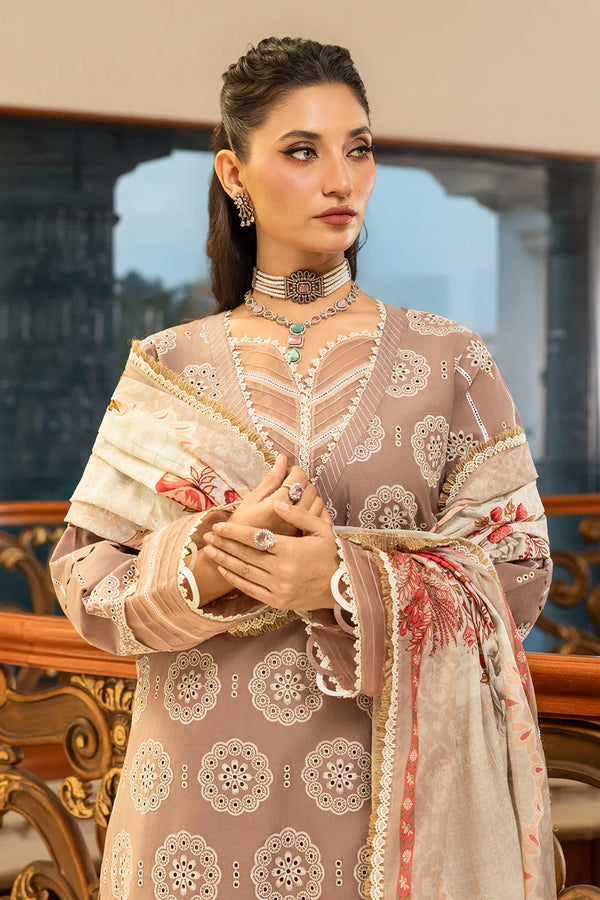 ZELLBURY CHIKANKARI UN-STITCHED 3PC | 4011