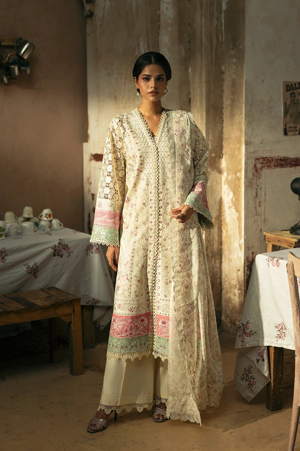MULAAQAT BY AFROZEH UN-STITCHED 3PC | Mohabbat