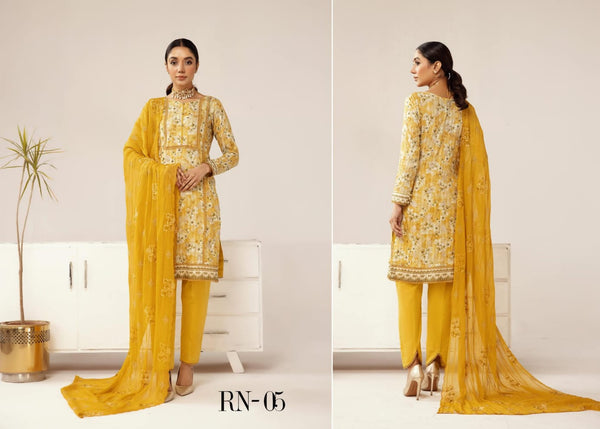 RANGBRANG BY NUR UN-STICHED 3 PC|D-05