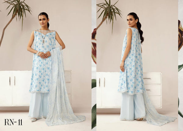 RANGBRANG BY NUR UN-STICHED 3 PC|D-11