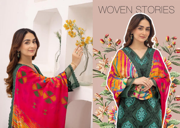 SOPHIA BY RIAZ ARTS CHIKANKARI UN-STICHED 3 PC|D-03