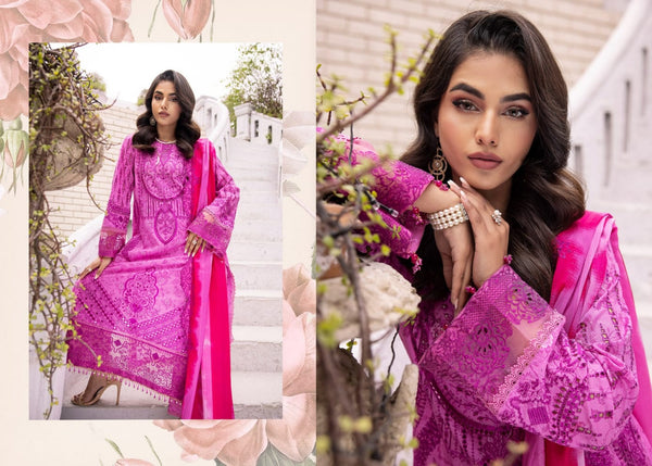 FLORUM BY HUMDUM UN-STICHED 3 PC|D-04