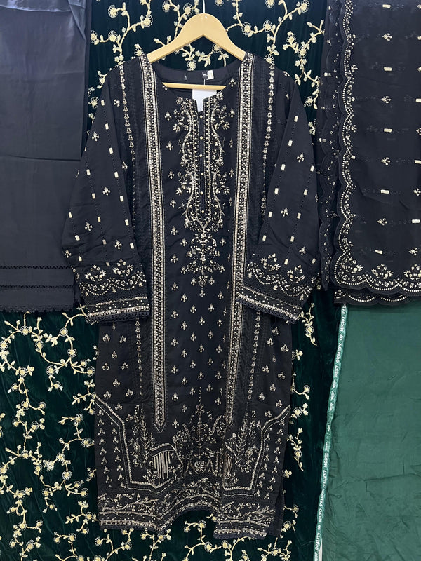 SADABAHAR CHIFFON STITCHED| D-04