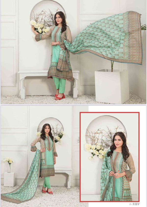 ISMERIA TAWAKKAL PRINTED LAWN | D-08