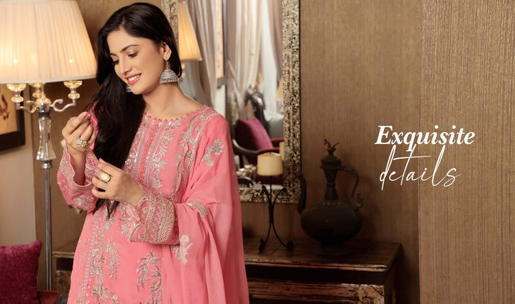 ZAAMIRAH BY BIN HAMEED SEMI-STITCHED 3PC | D-10