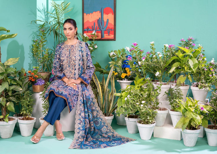 ZESH CUTWORK EMBROIDERED SERIES-DROP 07 | D-01