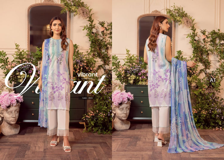 MEERA BY GULLJEE | EMBROIDERED LAWN | D-11