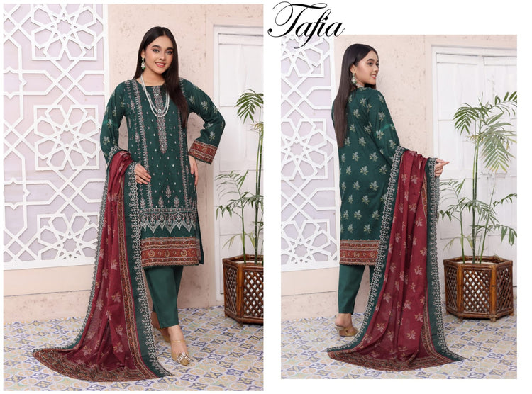 ARUSHA BY RANA ARTS UN-STITCHED 3PC | D-01