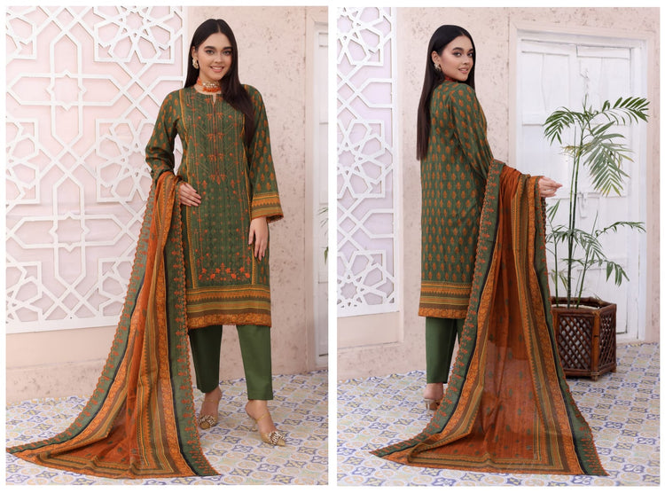 ARUSHA BY RANA ARTS UN-STITCHED 3PC | D-09