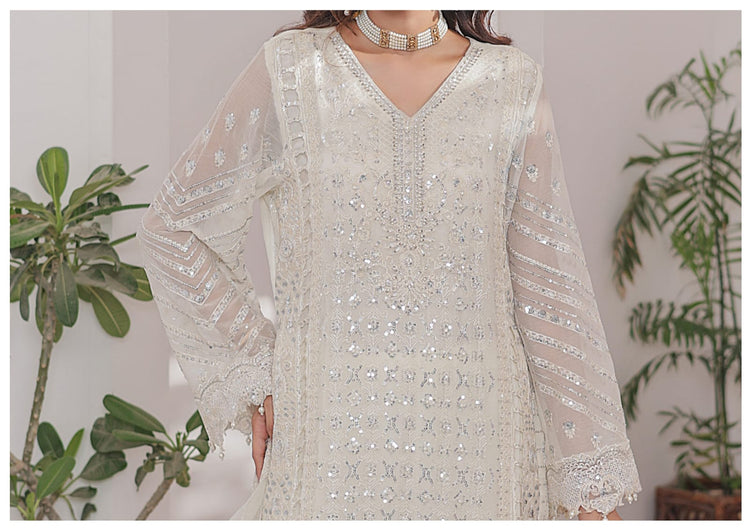 MAAHI BY HANNAN FABRICS SEMI-STITCHED 3PC | D-02