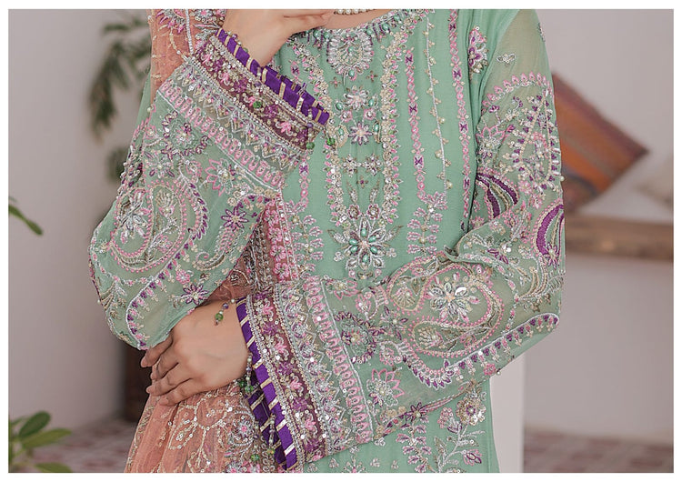 MAAHI BY HANNAN FABRICS SEMI-STITCHED 3PC | D-03