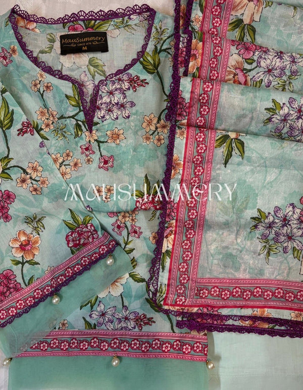 MAUSUMMERY LUXURY LAWN STITCHED | D-02
