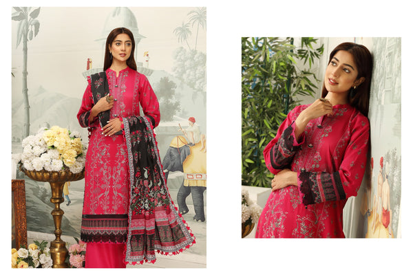 MAUSUMMERY LUXURY LAWN STITCHED | D-08