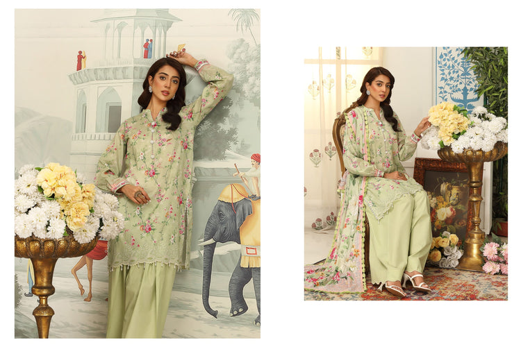 MAUSUMMERY LUXURY LAWN STITCHED | D-01