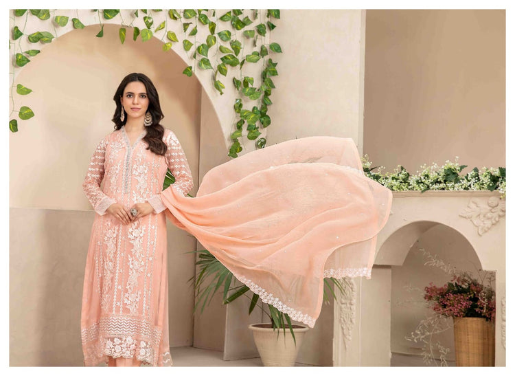 ZAURA BY TAWAKKAL SEMI-STITCHED 3PC | D-05