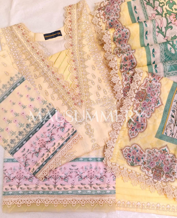MAUSUMMERY PREMIUM LAWN STITCEHD | D-07