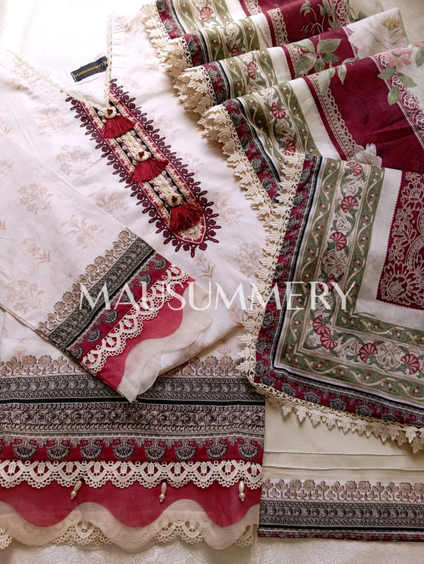 MAUSUMMERY PREMIUM LAWN STITCEHD | D-08