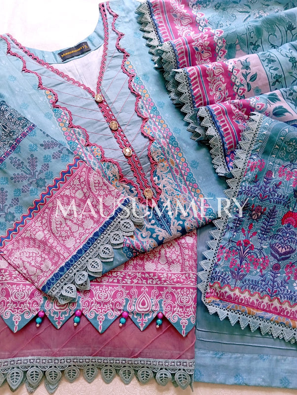 MAUSUMMERY PREMIUM LAWN STITCEHD | D-06