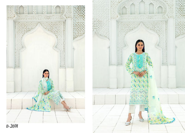 JAHZARA BY TAWAKKAL UN-STITCHED 3PC | D-01