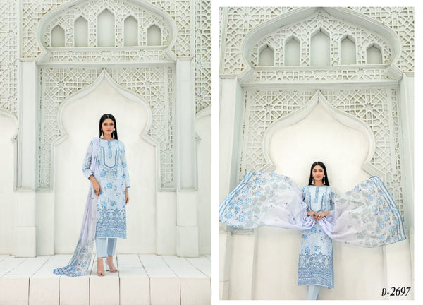 JAHZARA BY TAWAKKAL UN-STITCHED 3PC | D-07