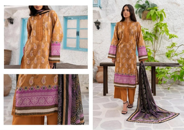 EASY BREEZY (VOL-3) BY ZARINEH UN-STITCHED 3 PC| D-1
