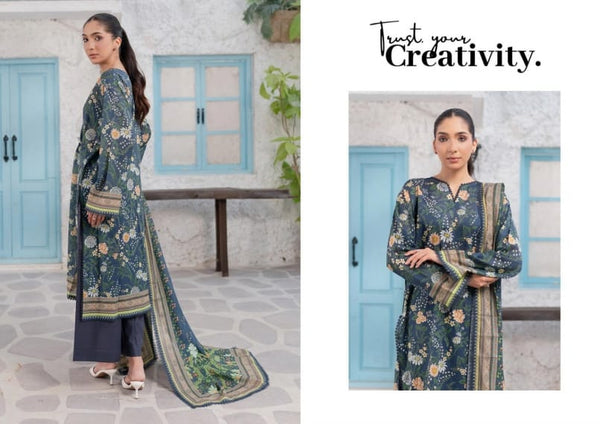EASY BREEZY (VOL-3) BY ZARINEH UN-STITCHED 3 PC| D-5