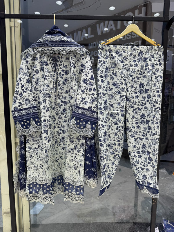 BIN SAEED LUXURY EMB LAWN D-03