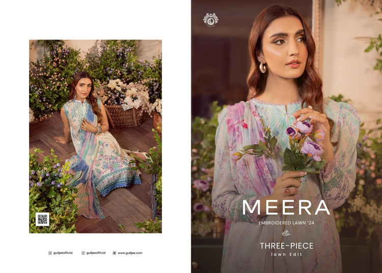 MEERA BY GULLJEE | EMBROIDERED LAWN | D-10