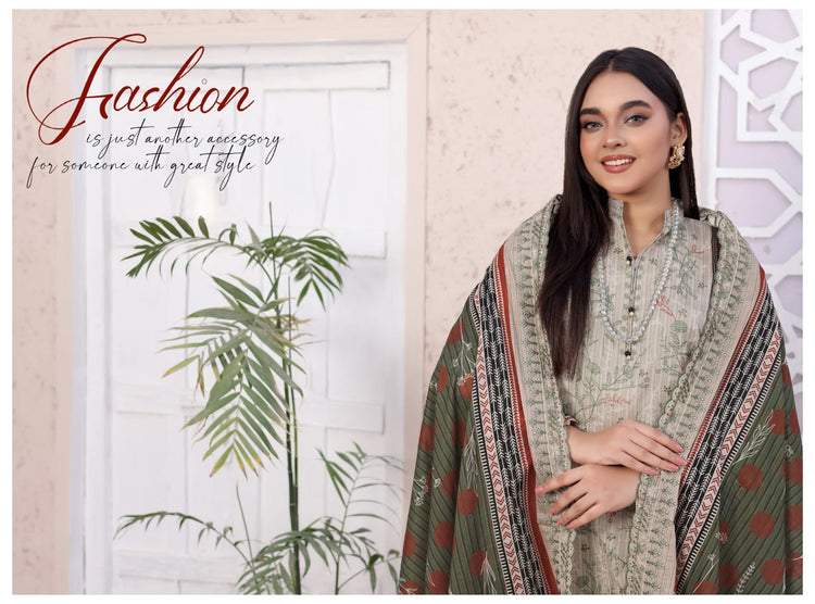 ARUSHA BY RANA ARTS UN-STITCHED 3PC | D-07