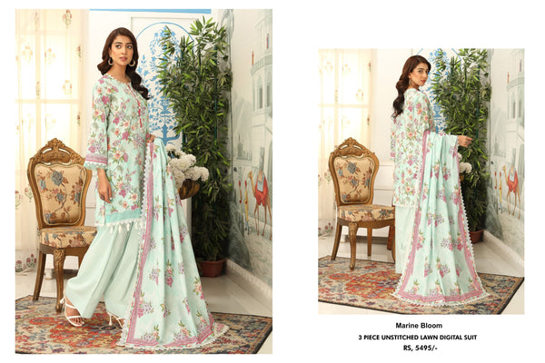 MAUSUMMERY LUXURY LAWN STITCHED | D-02