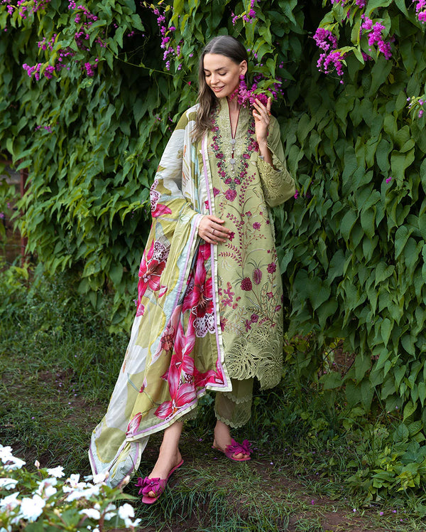 THE SECRET GARDEN BY MUSHQ UN-STITCHED 3PC | Wildflower Waltz