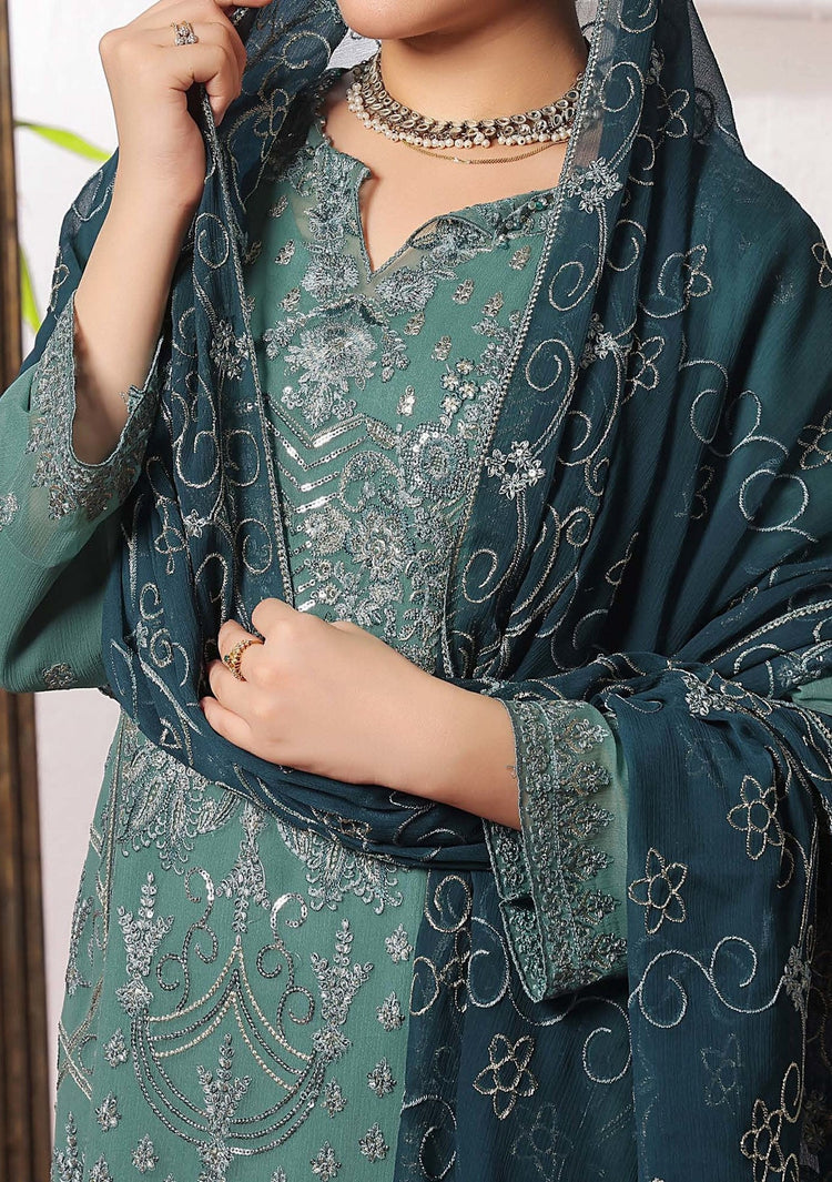 NAZIN LUXURY CHIFFON SEMI-STITCHED 3PC | D-04